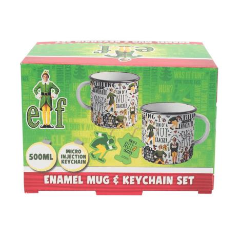 Elf Christmas Mug & Enamel Keyring Extra Image 1